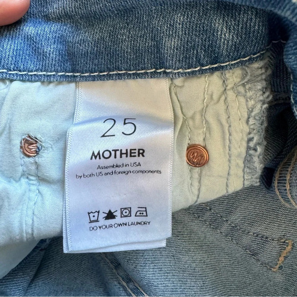 MOTHER Looker Ankle Fray in pretty little words in a bottle Size: 25 - Picture 9 of 9